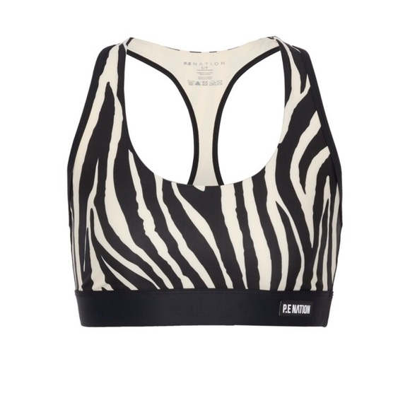 P.E. NATION Rematch Zebra Sports Bra and Workout Leggings SET REVOLVE Yoga - Picture 3 of 10
